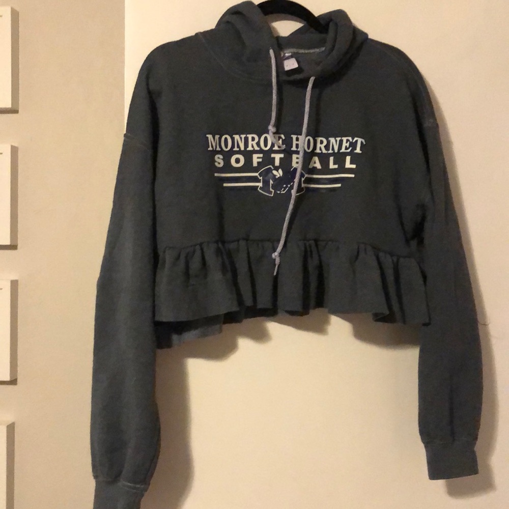 Urban outfitters, “recycled” crop hoodie
